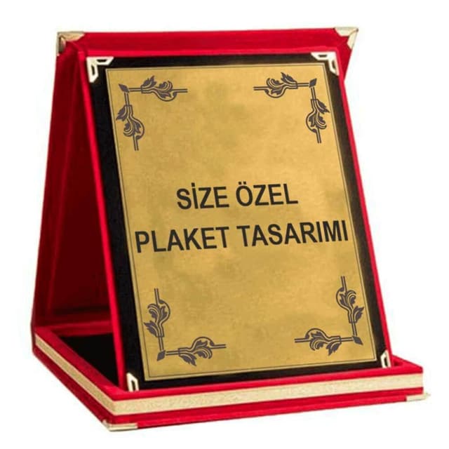 Kadife kutulu plaket